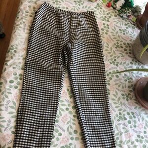 gingham silk Lauren pants